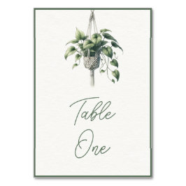 Pothos: Boho chique botanische groen Plant minimaa Kaart