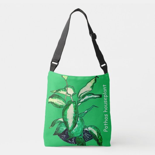 Pothos Kamerplant Crossbody Tas (Voorkant)