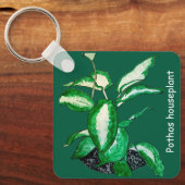 Pothos-kamerplant Sleutelhanger (Voorkant)