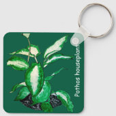 Pothos Kamerplant Sleutelhanger (Achterkant)