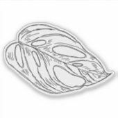 Pothos Leaf Sticker (Voorkant)