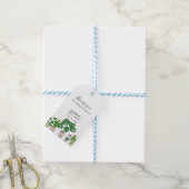 Pothplants Bruiloftsfeest Groene Dank je Cadeaulabel (Met Touw)