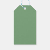 Pothplants Bruiloftsfeest Groene Dank je Cadeaulabel (Achterkant)