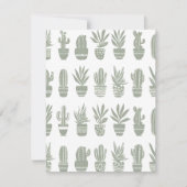 Pothuisplanten in pot feestdagenkaart (Voorkant)