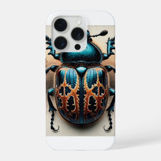 Pothyne Beetle Top View 280824IREF224 - Watercolor iPhone Hoesje (Achterkant)