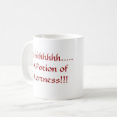 Potie van waakzaamheid koffiemok (Voorkant links)