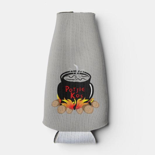 Potijie Kos Bierfles Isolator Flesjeskoeler (Voorkant)