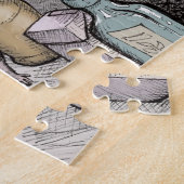 Potion Cabinet Puzzle van de Tovenaar Legpuzzel (Zijkant)