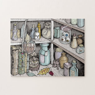 Potion Cabinet Puzzle van de Tovenaar Legpuzzel