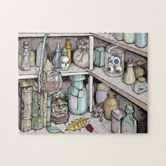 Potion Cabinet Puzzle van de Tovenaar Legpuzzel