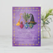 Potion Elixir-Packed Cocktail Party Kaart (Staand voorkant)