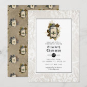 Potion Fles and Lace Gothic Vrijgezellenfeest Kaart (Voorkant / Achterkant)