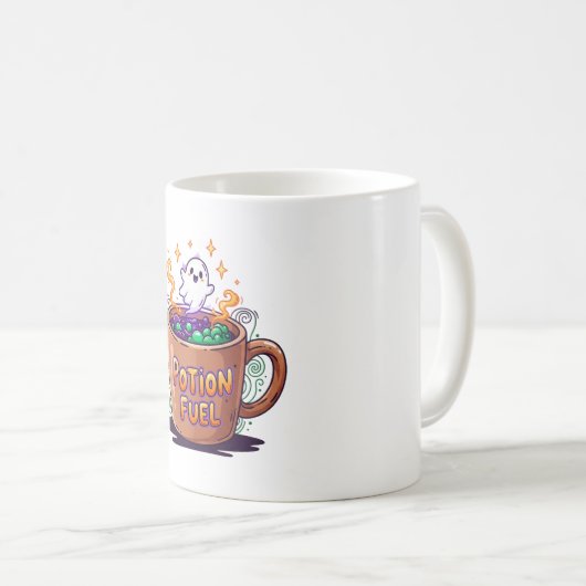 Potion Fuel Magic - Grappig Halloween Koffiemok (Voorkant rechts)