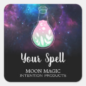 Potion Galaxy Black Witchcraft Labels (Voorkant)