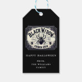 Potion Halloween Feest Zwarte Weduwe Web Geschenkl Cadeaulabel (Voorkant)