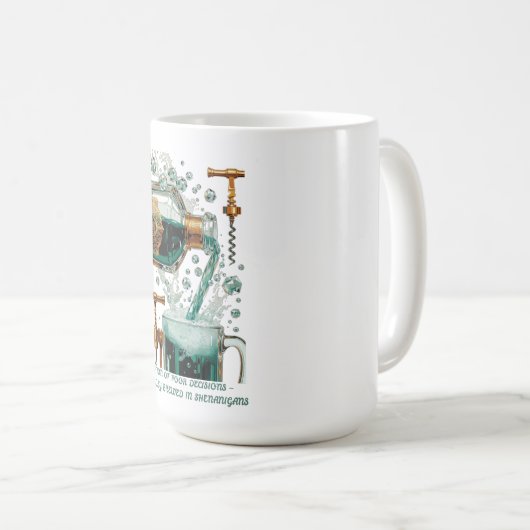 Potion of Poor Decisions Bottle Graphic Tee Koffiemok (Voorkant rechts)