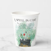 Potions, spreuken en magische heksen ketel Hallowe Papieren Bekers (Voorkant)