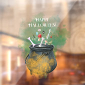 Potions, spreuken en magische heksen ketel Hallowe Raamsticker (Vel 2)