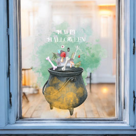 Potions, spreuken en magische heksen ketel Hallowe Raamsticker