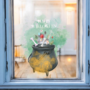 Potions, spreuken en magische heksen ketel Hallowe Raamsticker