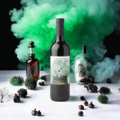 Potions, spreuken en magische heksen ketel Hallowe Wijn Etiket