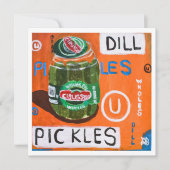 Potje augurken kaart (Voorkant)