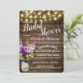 Potje Delpheniums en Lichten Rustiek Vrijgezellenf Kaart (Staand voorkant)