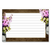 Potje Delpheniums Rustiek Recept Kaart (Achterkant)