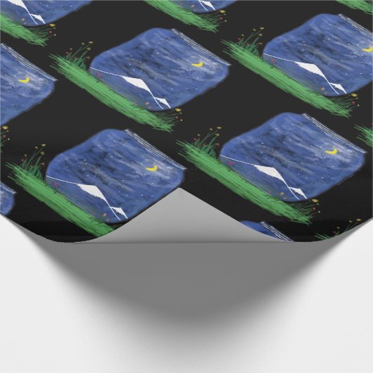 Potje met sterren cadeaupapier (Hoek)