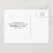 Potje Zonnebloemen Barnwood Herfst Bewaar de datum Aankondigingskaart (Achterkant)