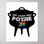 Potjie Zuid-Afrika Potjiekos Stew Brai Poster (Voorkant)