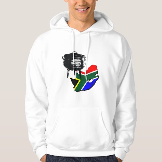 Potjiekos houdt van Zuid-Afrikaanse vlaggengiften Hoodie (Voorkant)