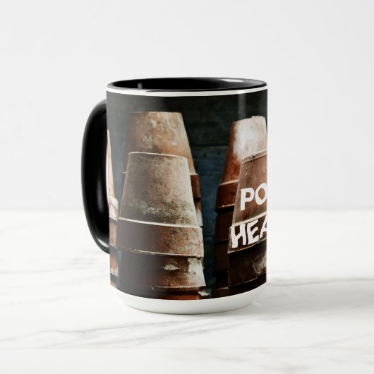 Potkop keramische Mok (Voorkant links)