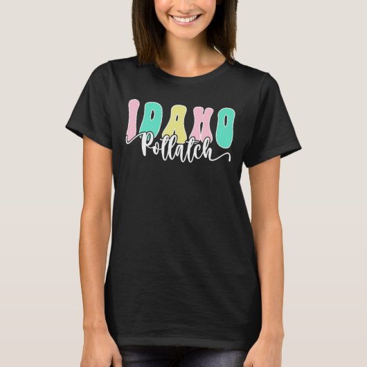 Potlatch Idaho Retro Souvenir T-shirt (Voorkant)