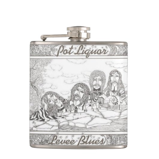 Potliquor Levee Blues Album Art Heupfles (Voorkant)