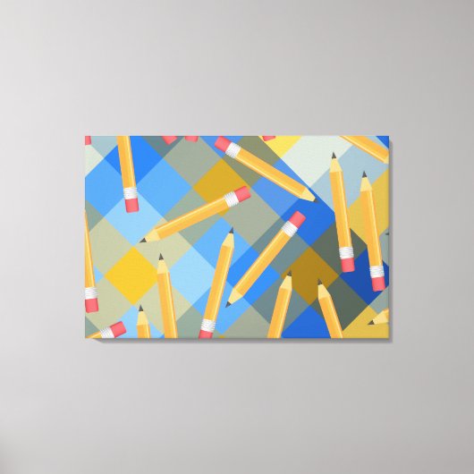 Potloden Canvas Afdruk (Voorkant)