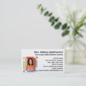 Potloden Foto Leraar Tutoring School Onderwijs Visitekaartje (Staand voorkant)