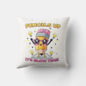 Potloden omhoog Het is gloeitijd Kussen (Achterkant)