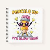 Potloden Omhoog, Het Is Tijd Om Te Gloeien Notitieboek (Voorkant)