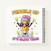 Potloden Omhoog, Het Is Tijd Om Te Gloeien Notitieboek (Achterkant)