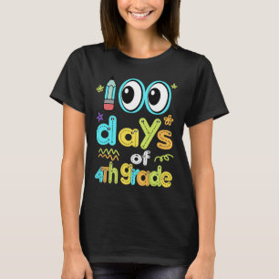 Potlood 100 dagen van de 4e klas 100e dag van scho t-shirt