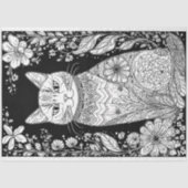 Potlood Art Cat 1 Decoupage papier (Voorkant)