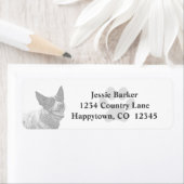 Potlood Australisch vee hond retour adres label (Insitu)