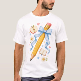 Potlood Boog Leraar Terug naar School T-Shirt
