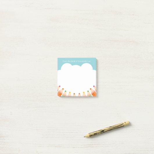 Potlood Cloud to Post-it Notes (Op bureau)