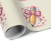 Potlood Coquette Strik Leraren Waardering School Cadeaupapier (Rol Hoek)