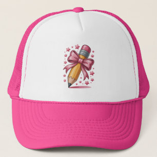 Potlood Coquette Strik Leraren Waardering School Trucker Pet