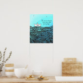 Potlood Drage Papierboot | motivatie klaslokaal Poster (Keuken)