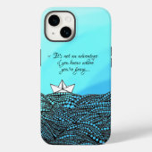 Potlood Drage Papierboot | motivatie prijsopgave Case-Mate iPhone Case (Achterkant)