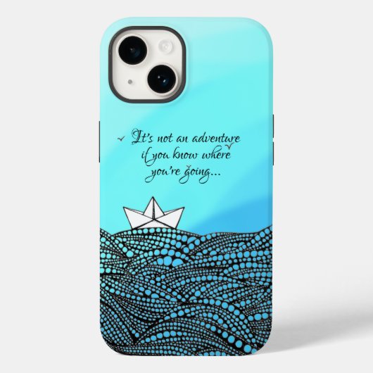 Potlood Drage Papierboot | motivatie prijsopgave Case-Mate iPhone Case (Achterkant)